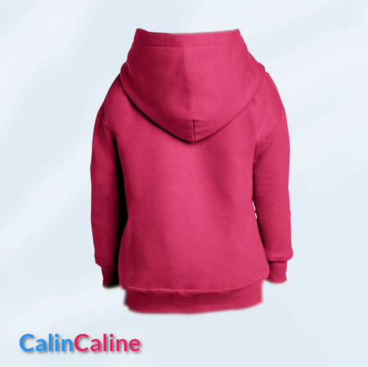 Dark Pink Children's Hoodies with Hood | To Personalize | From 3 to 8 years old | With Embroidered First Name