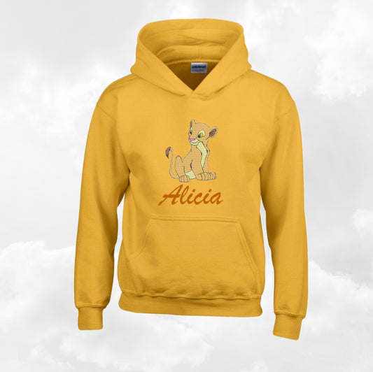 Hoodies Enfant Jaune A Capuche | 3-4 ans XS | Broderie Personnalisée