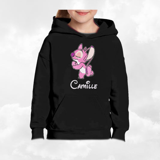 Hoodies Enfant Noir A Capuche | 3-4 ans XS | Broderie Personnalisée