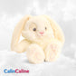 Peluche Lapin Câlin 15cm 100% Recyclé | Beige | Avec Prénom Brodé
