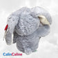 Peluche Lapin Câlin 15cm 100% Recyclé | Gris | Avec Prénom Brodé