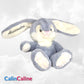 Peluche Lapin Câlin 15cm 100% Recyclé | Gris | Avec Prénom Brodé