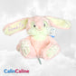 Peluche Lapin Câlin 15cm 100% Recyclé | Rose | Avec Prénom Brodé