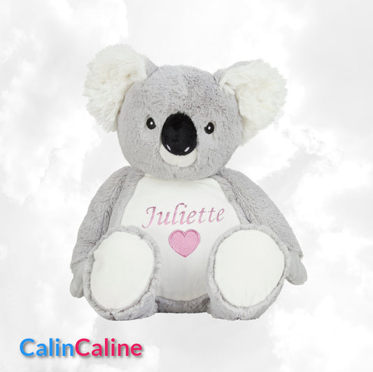 Peluche Brodée Personnalisée | Koala 33cm | Cache Trésor