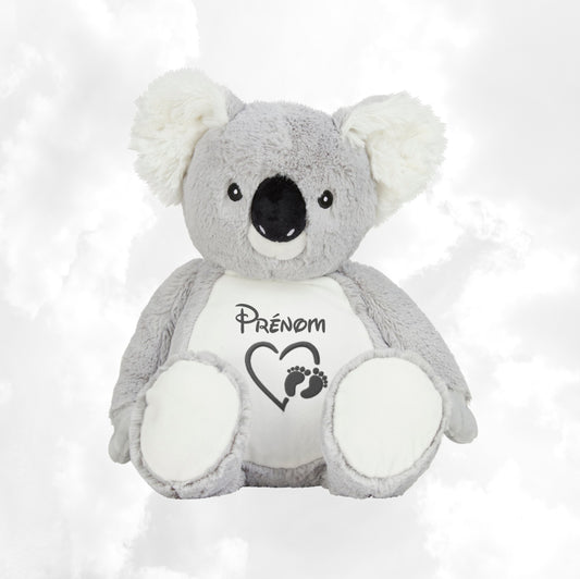 Peluche Brodée Personnalisée | Koala 33cm | Range Trésor