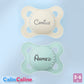 2 Sucettes MAM COLORS Personnalisées | 2 à 6 mois | Lin & Sage - Calincaline.be