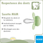 2 Sucettes MAM PURE personnalisées | 0-6 mois | 100% Durable
