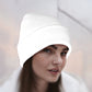 Bonnet Rabat Avec Prénom Brodé | Taille Unique | Blanc