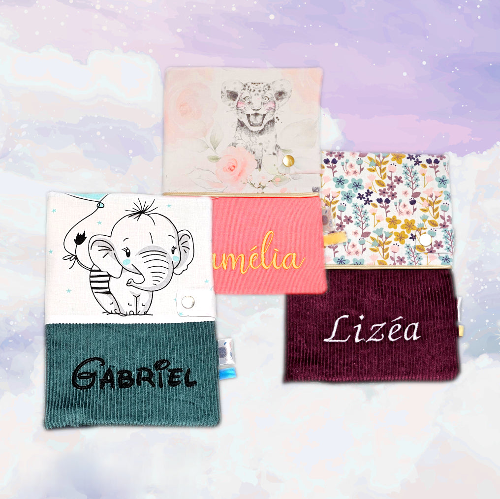 Créez Votre Protège Carnet -Vuli- 23x18cm | Velours et Coton Premium