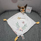 Doudou Disney Bébé Bambi Floral Personnalisé | Mouchoir 21cm - Calincaline.be