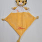 Doudou Disney Simba 30cm Jaune avec Fleur | Prénom Personnalisé
