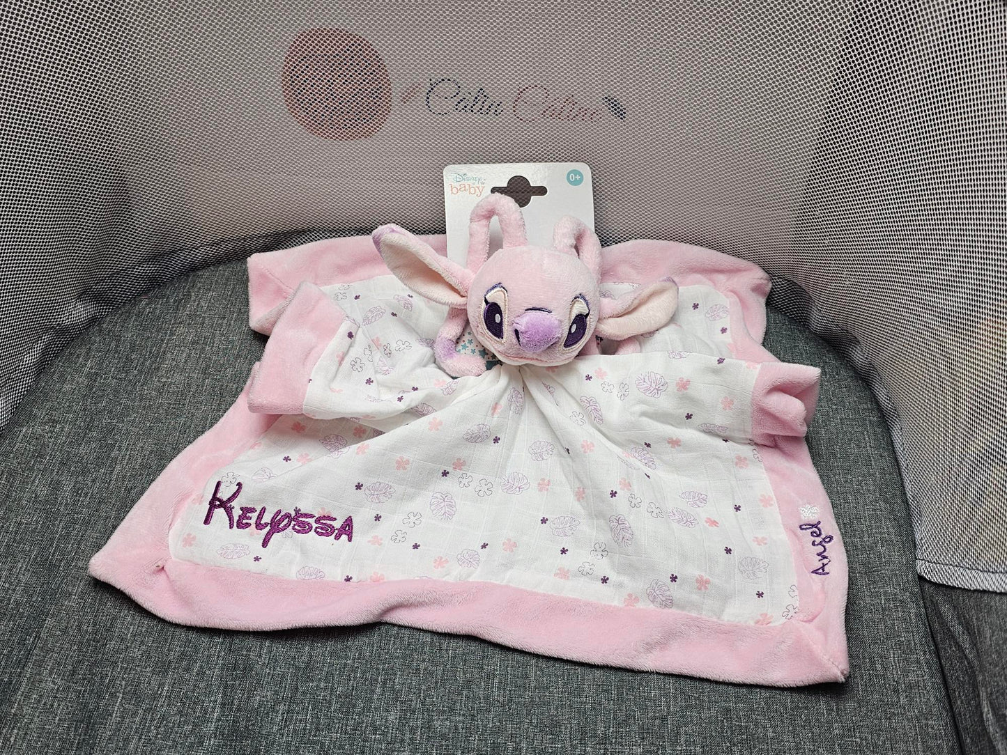 Doudou Mouchoir Disney Angel Personnalisé | 40cm - Calincaline.be