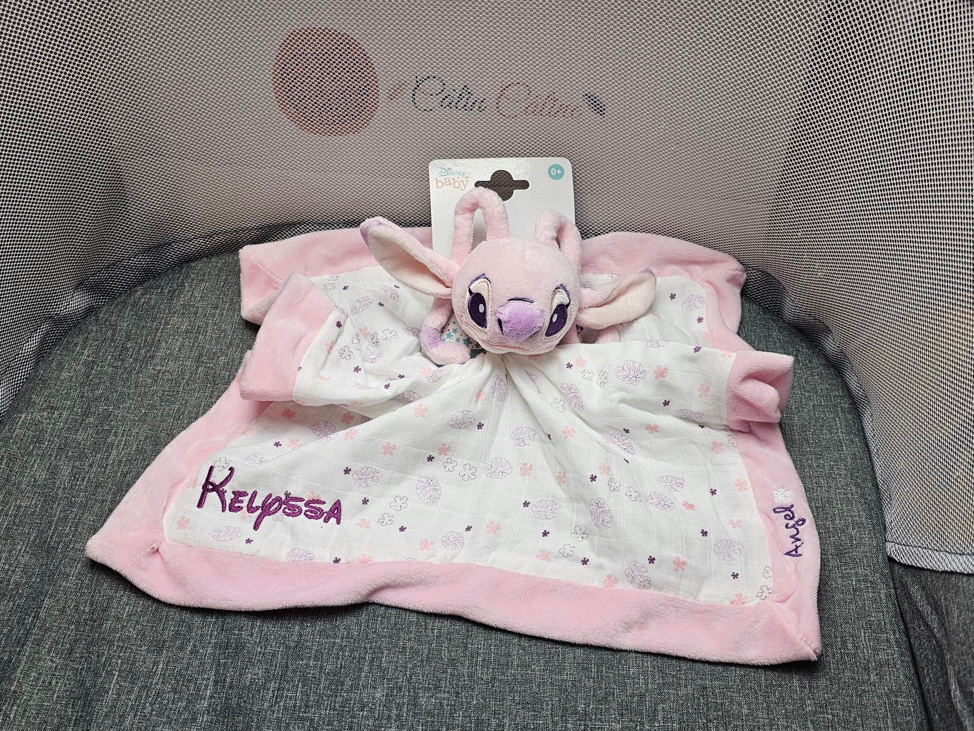Doudou Mouchoir Disney Angel Personnalisé | 40cm - Calincaline.be