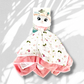 Doudou Mouchoir Disney Marie Fleurs Personnalisé | 40cm 
