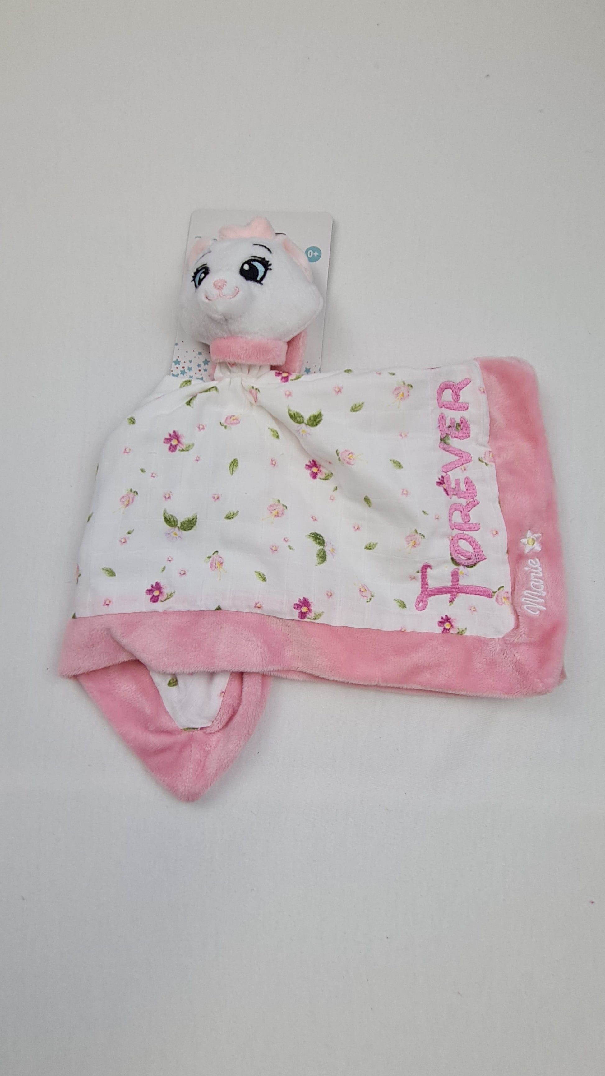 Doudou Mouchoir Disney Marie Fleurs Personnalisé | 40cm - Calincaline.be