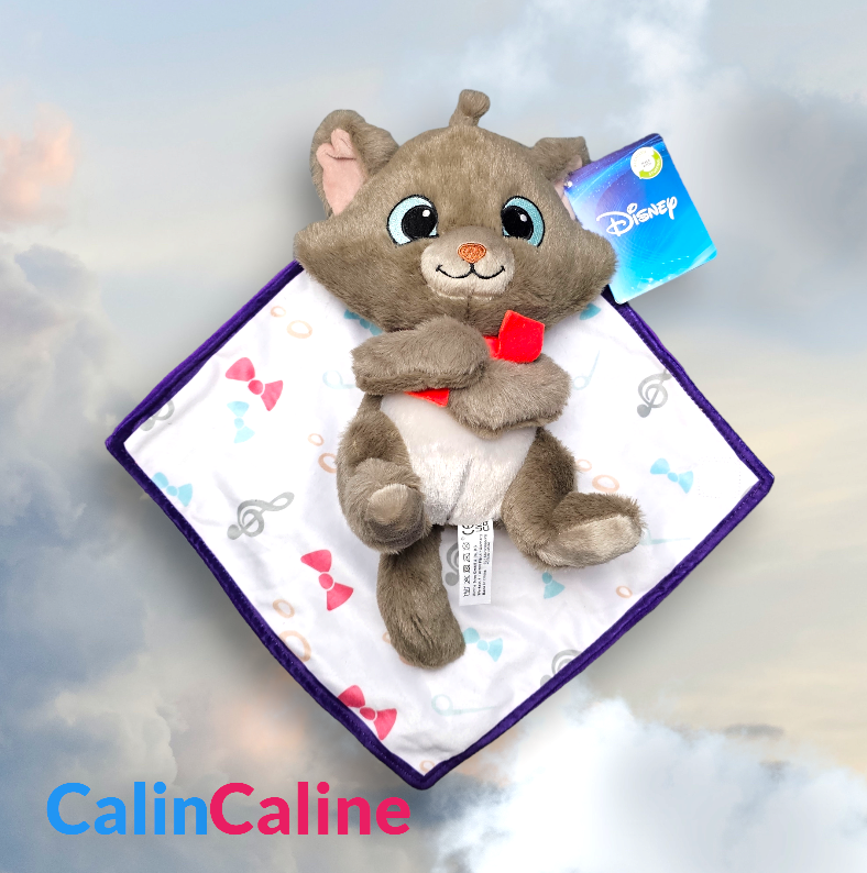 Doudou Peluche Disney Berlioz 25cm avec Mouchoir Personnalisé | Nicotoy