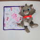 Doudou Peluche Berlioz 25cm avec Mouchoir Personnalisé | Nicotoy