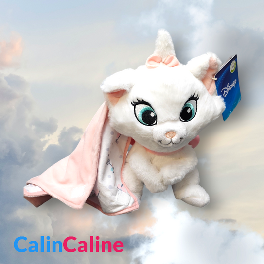 Doudou Peluche Disney Marie 25cm avec Mouchoir Personnalisé | Nicotoy