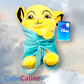 Doudou Peluche Simba 25cm avec Mouchoir Personnalisé | Nicotoy