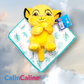 Doudou Peluche Simba 25cm avec Mouchoir Personnalisé | Nicotoy