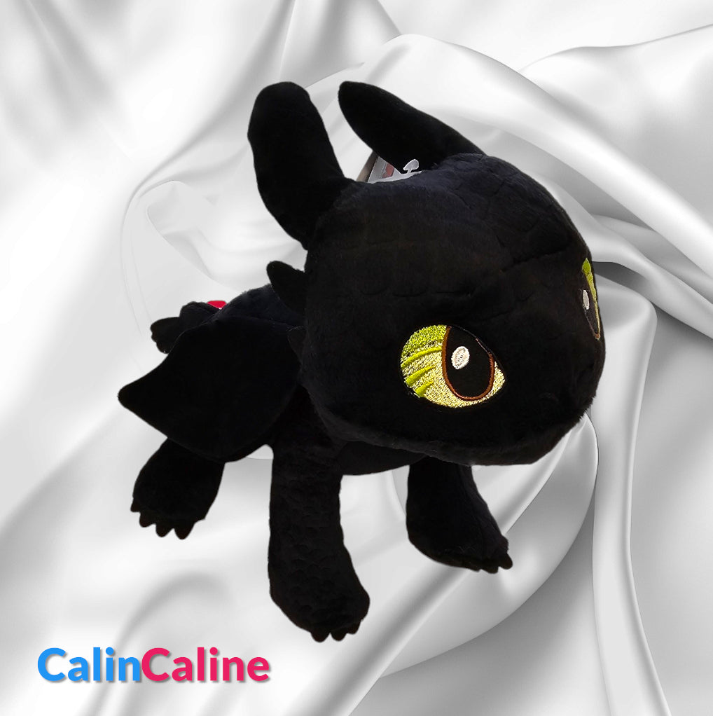 Peluche Krokmou Dragon Furie Nocturne 25cm | Dès 0 ans | Nicotoy