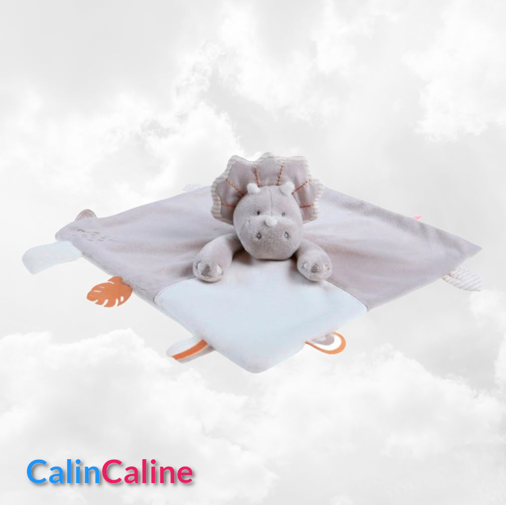 Doudou Noukies Stegi Ops Gris | Avec prénom brodé