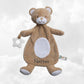 Doudou Ourson 28cm Brun Avec Anneau de Dentition | Prénom Brodé