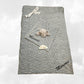 Pack Bébé A Personnaliser | Couverture Eté Grise 75cm x 90cm + Doudou Panda 35cm