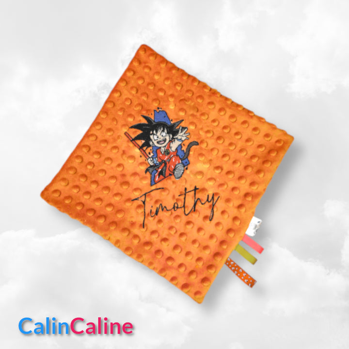Pack Couverture + Doudou 30cm + Protège carnet assortis | Cadeau Personnalisé | Minky