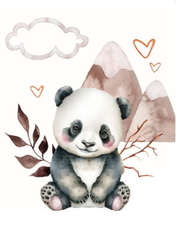 Berg Panda Baby Plaid Deken | 70 cm x 95 cm | Keuze uit minky kleur