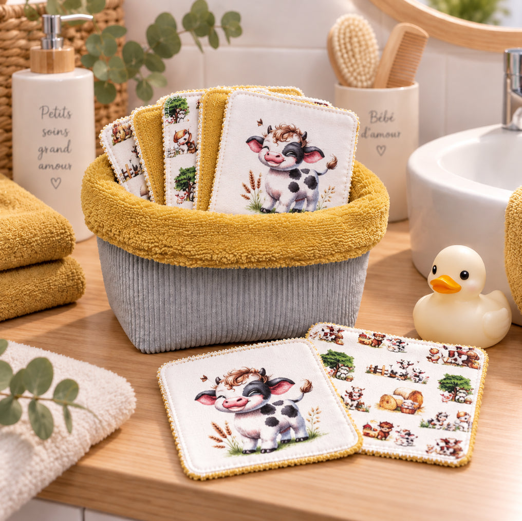 Créez Votre Panier à Lingettes Lavables Pour Bébé | Ferme Vachette