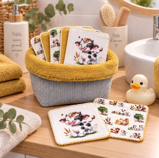 Créez Votre Panier à Lingettes Lavables Pour Bébé | Ferme Vachette