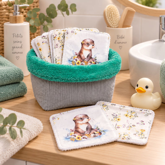 Créez Votre Panier à Lingettes Lavables Pour Bébé | Loutres