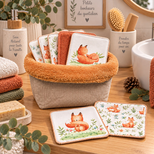 Créez Votre Panier à Lingettes Lavables Pour Bébé | Renard