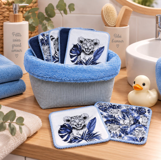 Créez Votre Panier à Lingettes Lavables Pour Bébé | Savane Bleu
