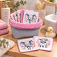 Créez Votre Panier à Lingettes Lavables Pour Bébé | Savane Fleurs Roses