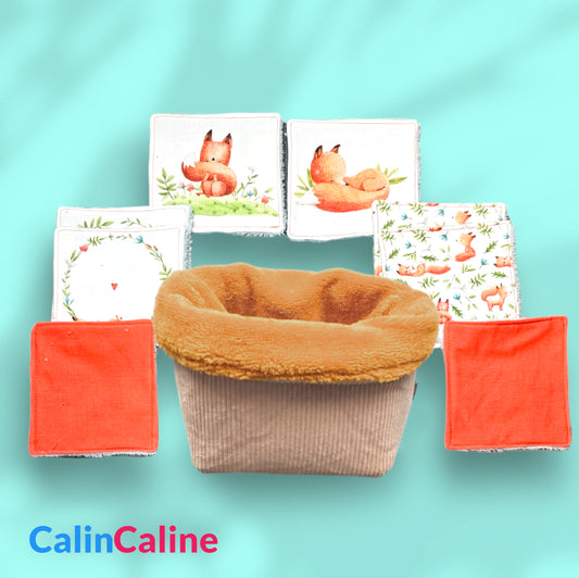 Créez Votre Panier à Lingettes Lavables Pour Bébé | Renard