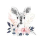 Couverture Plaid Biche Rose | 70cm x 95cm | Couleur minky au choix