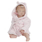 Children's bathrobe | Pink | Personalized with first name | 3 sizes - Calincaline.be