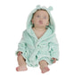 Children's bathrobe | Mint green | Personalized with first name | 3 sizes - Calincaline.be