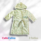 Children's bathrobe 6-24 months | Sage Green | Embroidered first name | 3 sizes