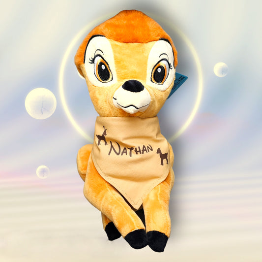 Peluche Disney Bambi 35cm avec Bandana personnalisé | Nicotoy