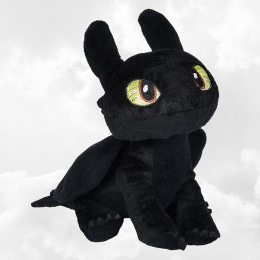 Peluche Krokmou Dragon Furie Nocturne 25cm | Dès 0 ans | Nicotoy
