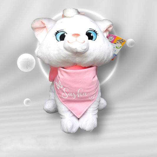 Peluche Disney Marie 35cm avec Bandana personnalisé | Nicotoy