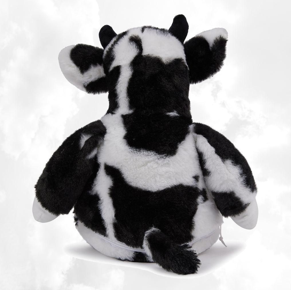 Peluche Mumbles Zippies Brodée | Vache Blanche | A personnaliser