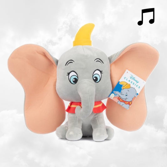Peluche Disney Musicale Dumbo 30cm | 1 an et + | Polyester doux