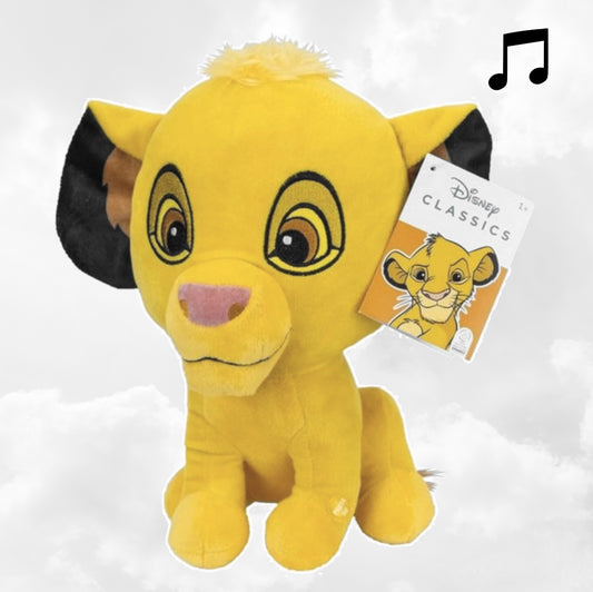 Peluche Disney Musicale Simba 30cm | 1 an et + | Polyester doux