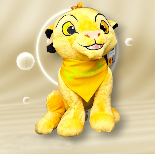Peluche Disney Simba 35cm avec Bandana personnalisé | Nicotoy
