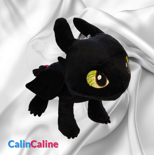 Peluche Krokmou Dragon Furie Nocturne 25cm | Dès 0 ans | Nicotoy
