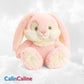 Peluche Lapin Câlin 15cm 100% Recyclé | Rose | Avec Prénom Brodé